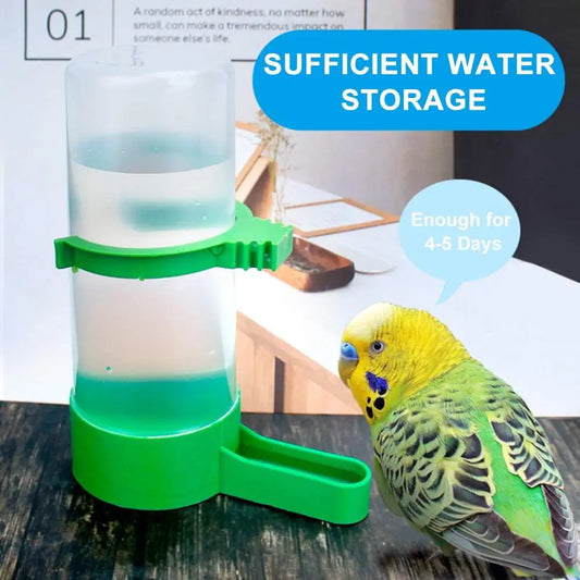 Bird Water Feeder Plastic Drinker Feeder Water Clip for Parrots Budgie Cockatiel Lovebirds Outdoorfun