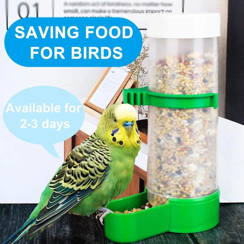 Bird Water Feeder Plastic Drinker Feeder Water Clip for Parrots Budgie Cockatiel Lovebirds Outdoorfun