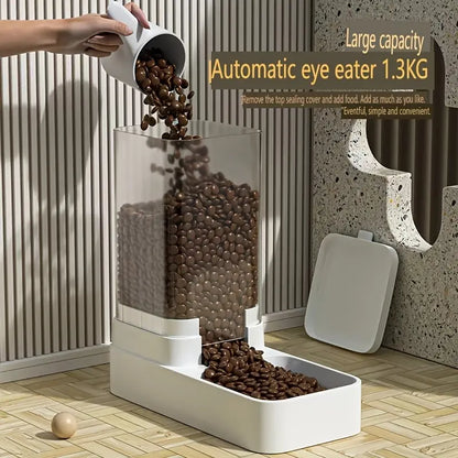2-Piece Gravity Pet Feeding and Drinking Set, Automatic Dog Food Feeding and Drinking Set - Pet Feeding Set - Suitable for Dogs, Cats, and Pet Animals - Automatic Feeder