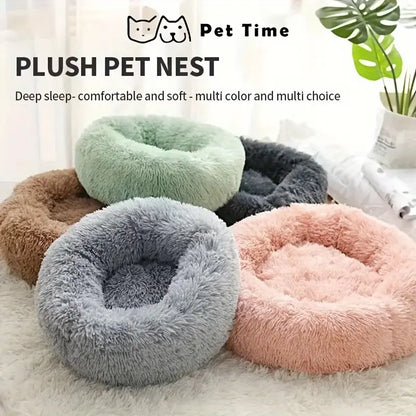 A Soft and Comfortable Cat Nest with a Large Unique Circular Design That Provides a Peaceful Sleeping Space for Cats and Small Dogs- a Universal Pet Mat for All Seasons