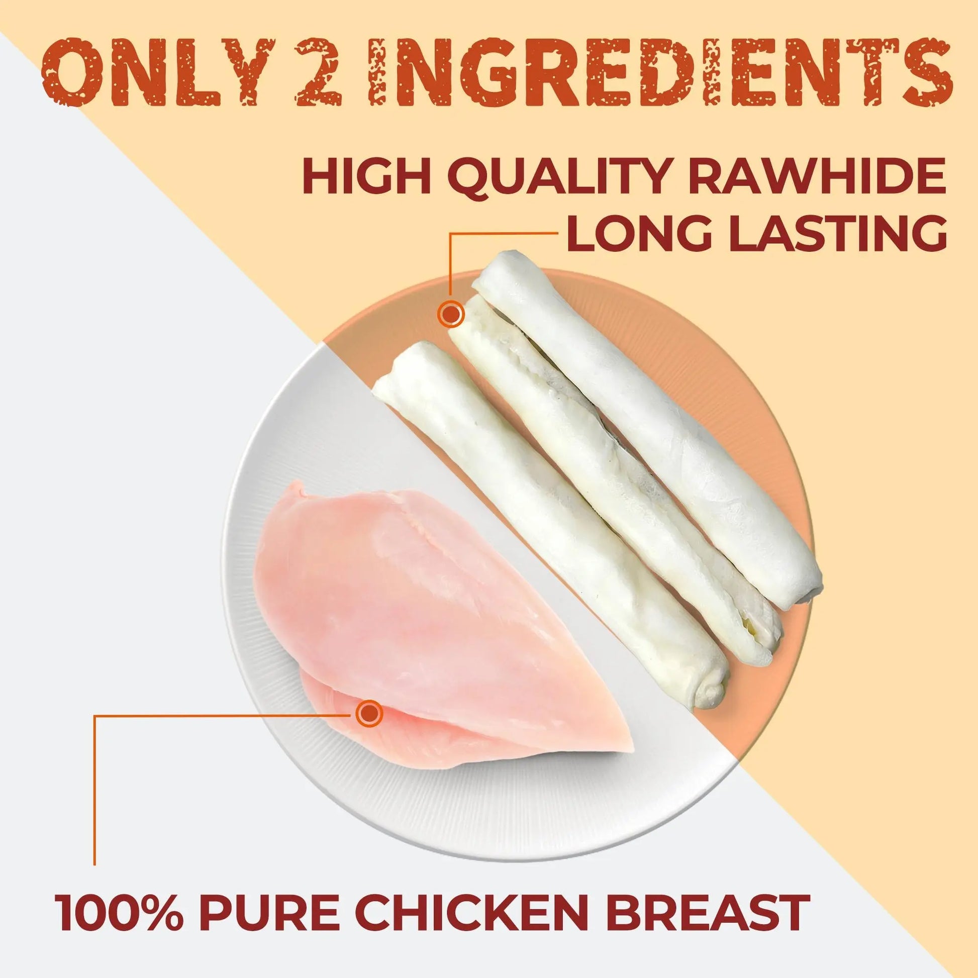 【Petlovers】Big Size Chicken Wrapped Beef Hide Dog Chew – Long Lasting Natural Treats for Aggressive Chewers (Medium & Large Dogs) | Just Try#Summervibes#Petlovers