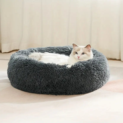 A Soft and Comfortable Cat Nest with a Large Unique Circular Design That Provides a Peaceful Sleeping Space for Cats and Small Dogs- a Universal Pet Mat for All Seasons