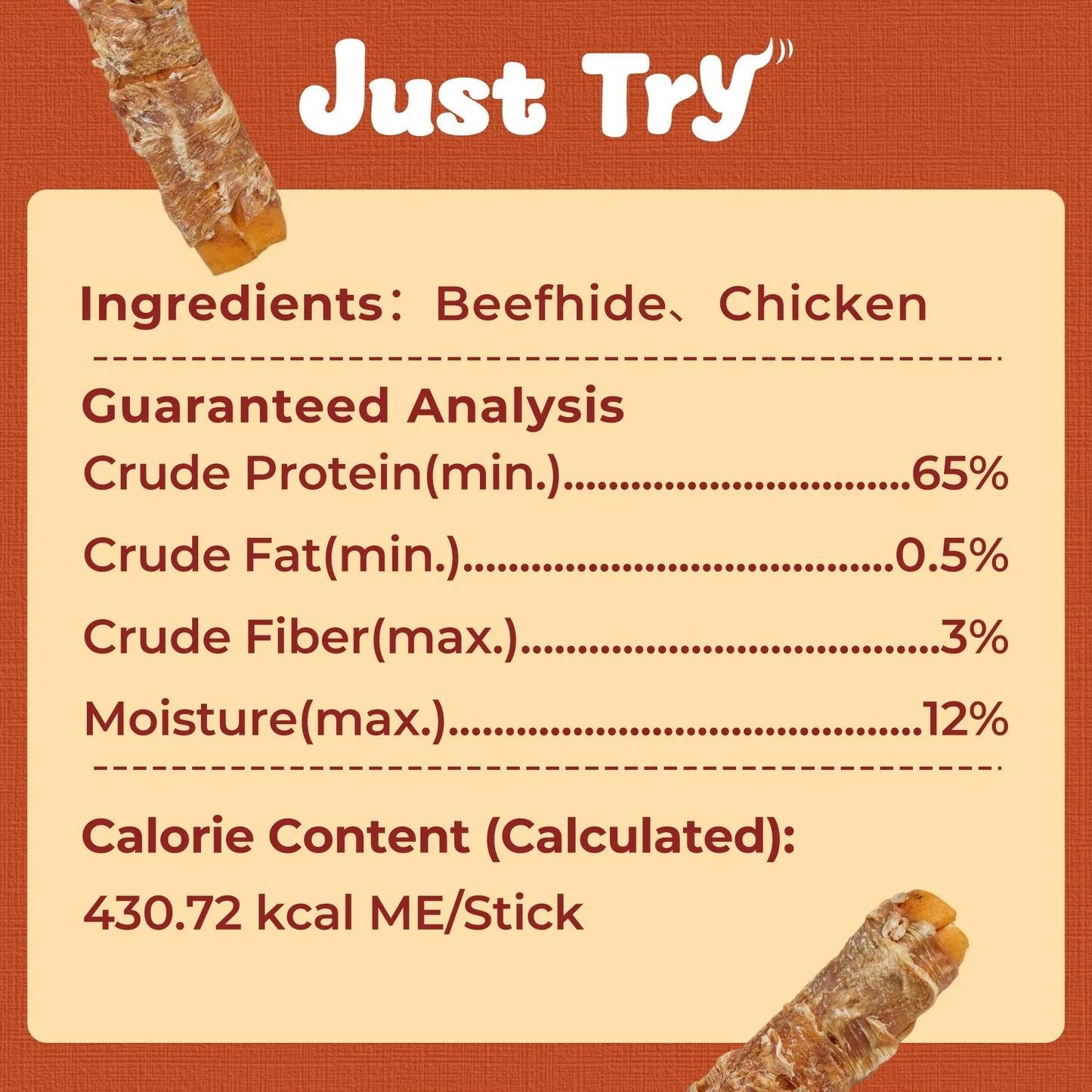 【Petlovers】Big Size Chicken Wrapped Beef Hide Dog Chew – Long Lasting Natural Treats for Aggressive Chewers (Medium & Large Dogs) | Just Try#Summervibes#Petlovers