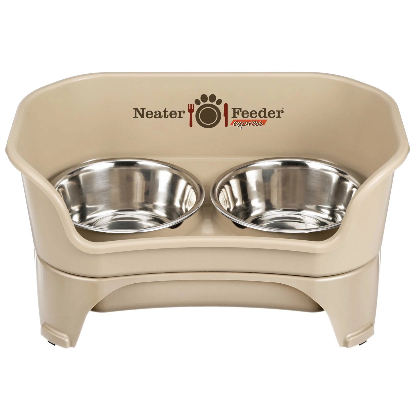 EXPRESS Neater Feeder for Dogs - MESS PROOF PET BOWLS, Stainless Steel Bowls, Raised Walls, Elevated Feeder, Bpa-Free, Top-Rack Dishwasher Safe, Made in USA