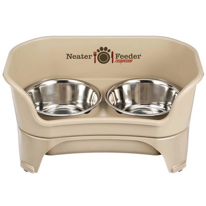 EXPRESS Neater Feeder for Dogs - MESS PROOF PET BOWLS, Stainless Steel Bowls, Raised Walls, Elevated Feeder, Bpa-Free, Top-Rack Dishwasher Safe, Made in USA